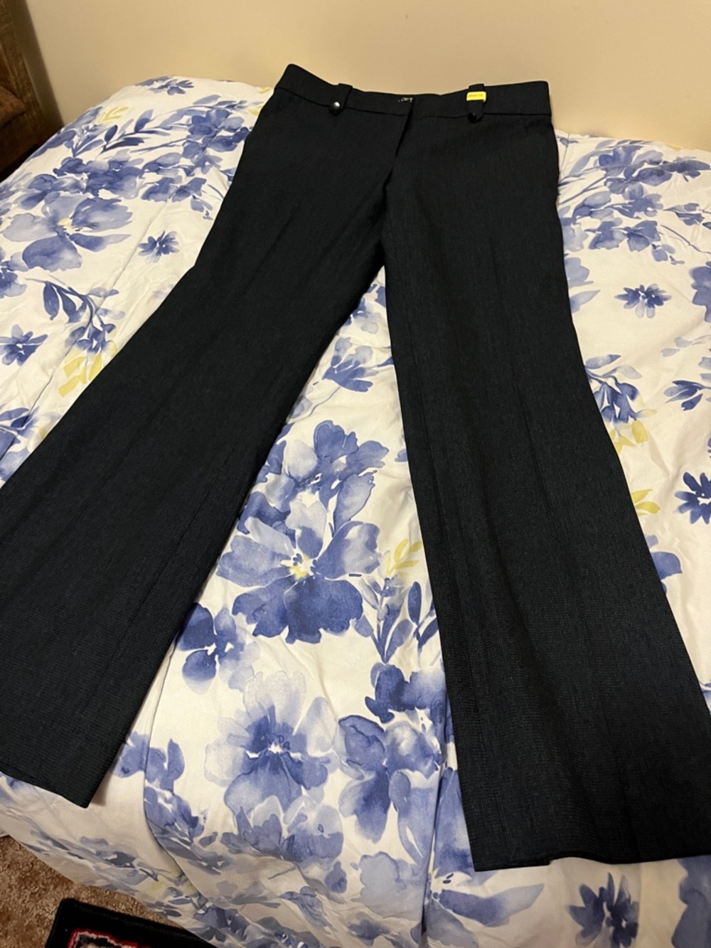 LOFT Black Wide-Leg Dress Pants